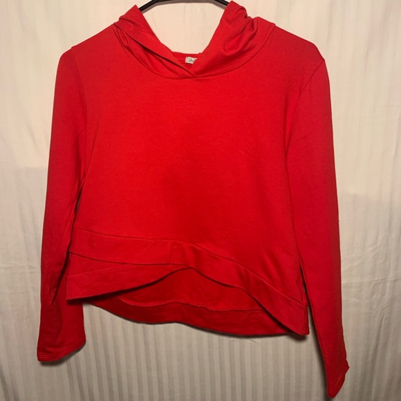 Charlotte Russe Tops - Boxy Red Hoodie